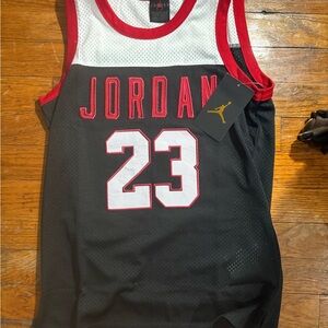 Jordan Red and Black Mesh Jersey